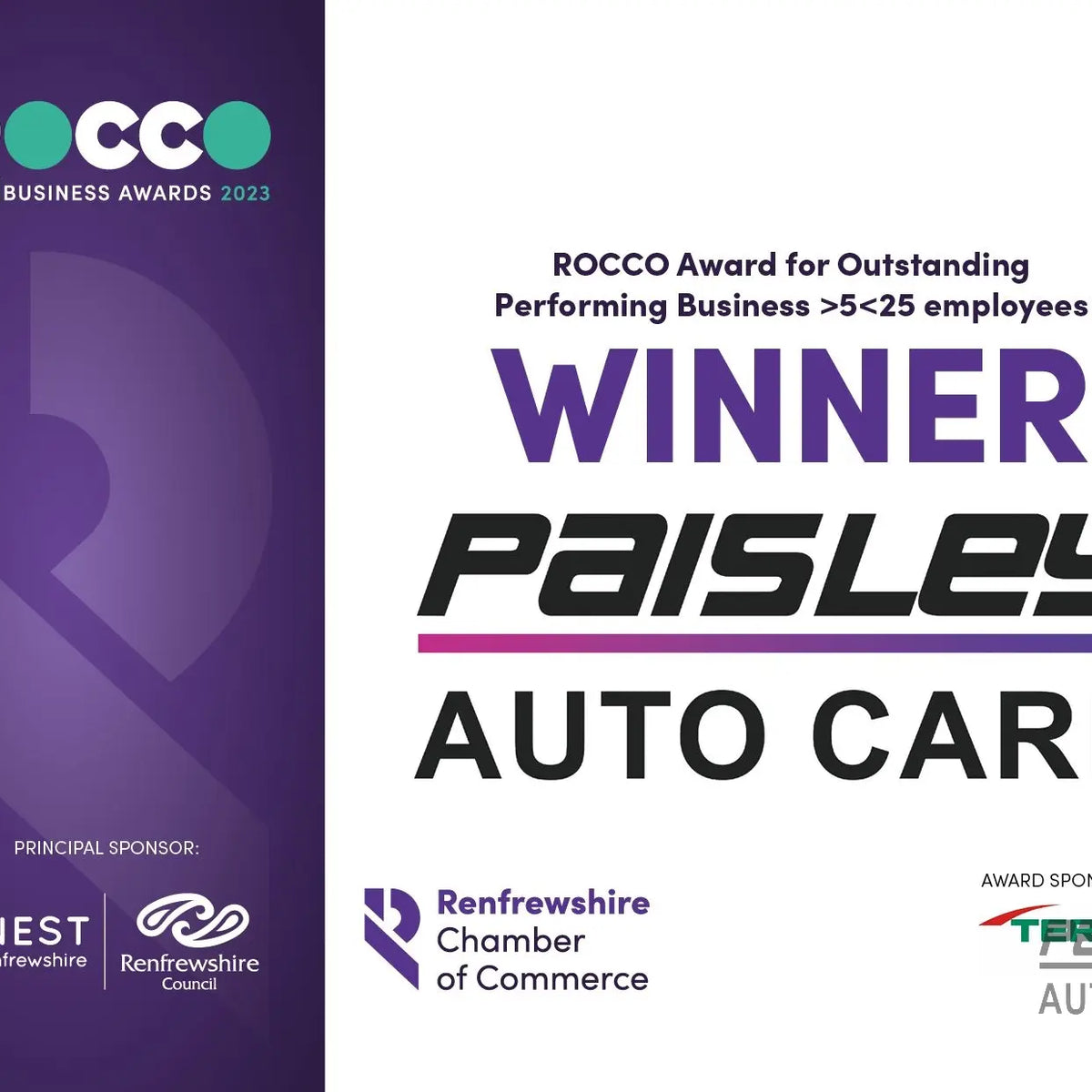 Our Journey to Excellence Paisley Autocare Wins the 2023 Rocco Award