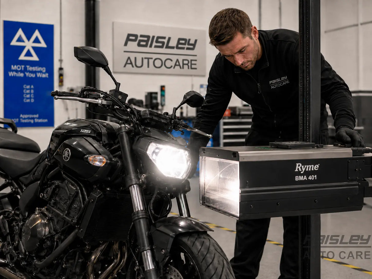 Motorcycle MOT Paisley Autocare LTD