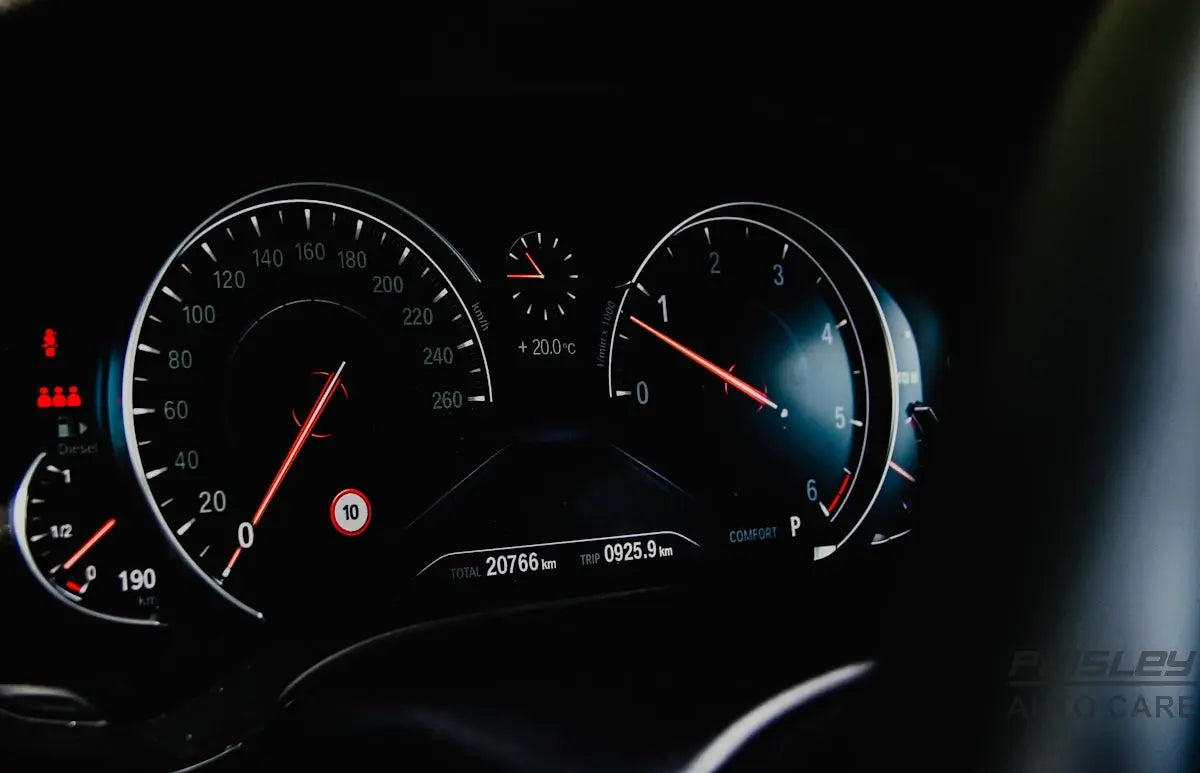 macrshot photography gauge cluster