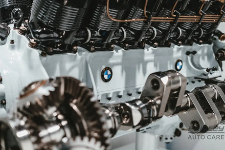 black and silver engine part