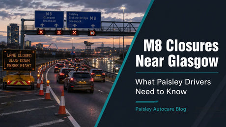 M8 roadworks near Glasgow affecting drivers from Paisley
