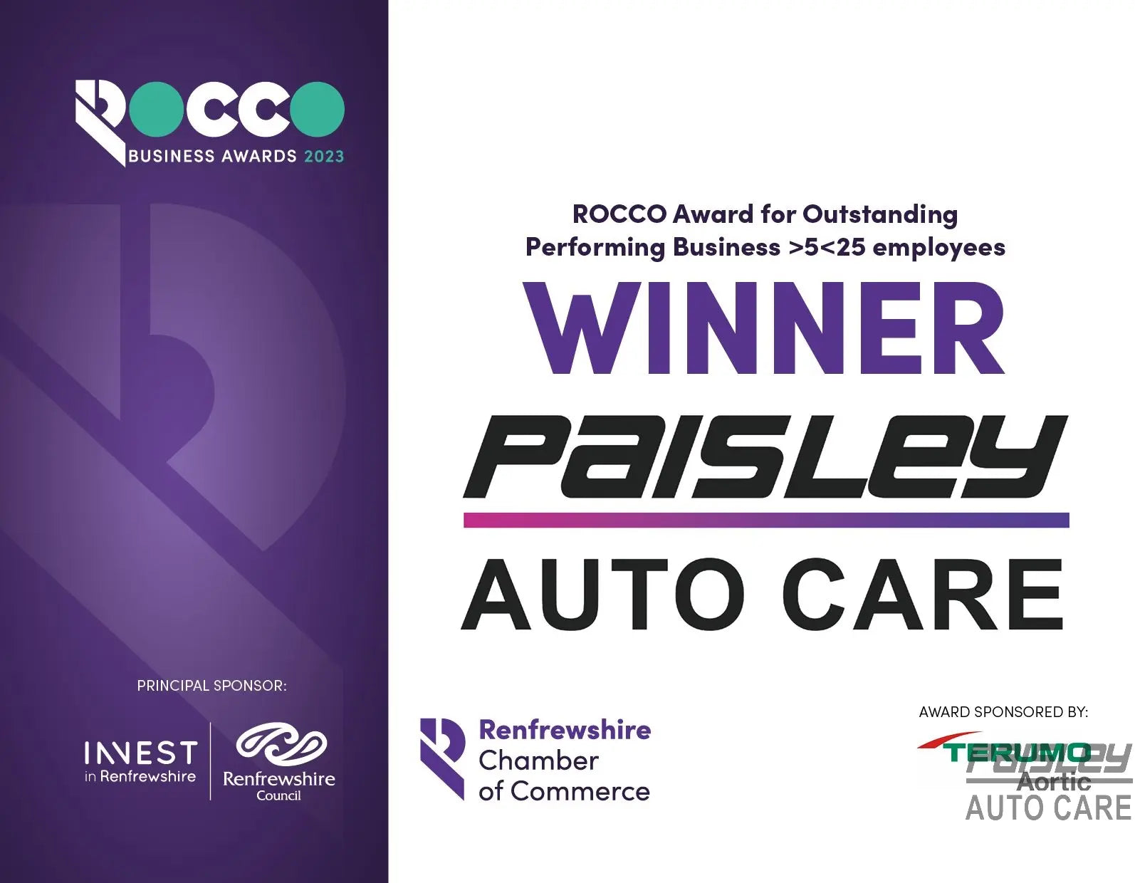 Our Journey to Excellence: Paisley Autocare Wins the 2023 Rocco Award - Paisley Autocare