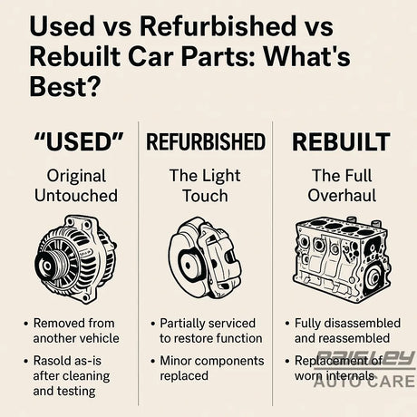 Used-vs-Refurbished-vs-Rebuilt-Car-Parts-What-s-Best Paisley Autocare