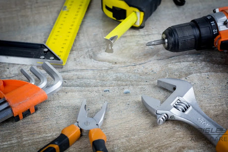 a variety of tools are sitting on a table