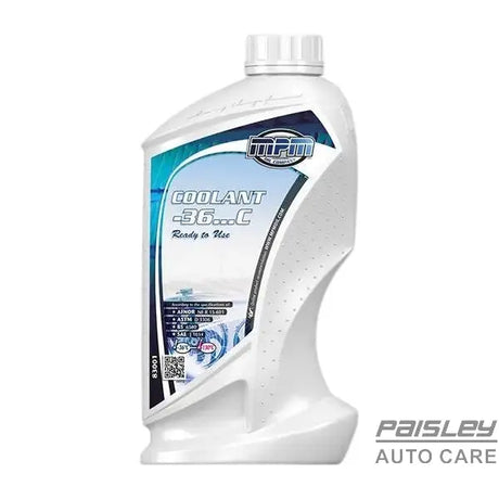 MPM Ready Mix Antifreeze / Coolant -36C 1Ltr - Paisley Autocare